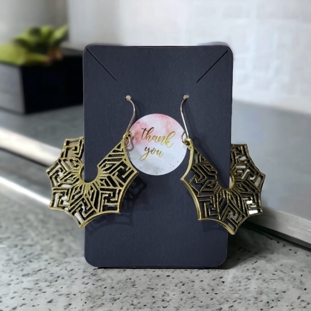 Gold Tone Boho Fashion Earrings